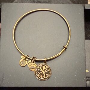 Alex and Ani Gold Celtic Knot Charm Bracelet